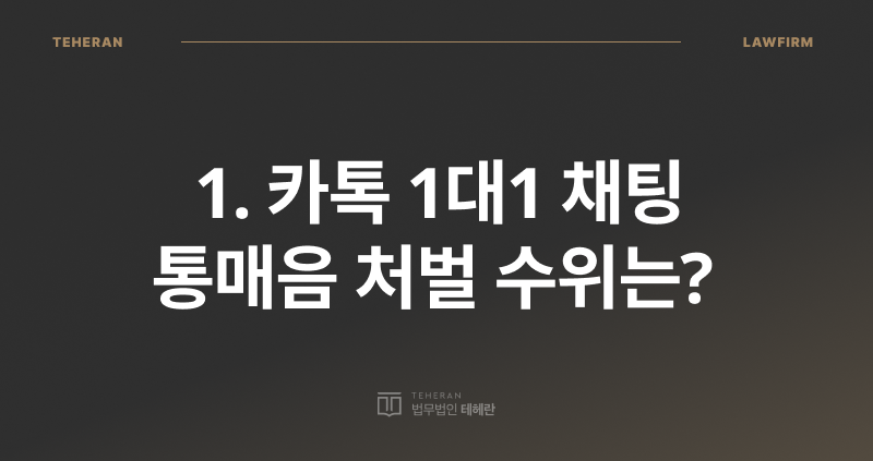 카톡 1대1 통매음, 오픈 채팅 통매음, 통매음 성립 요건, 통매음 처벌