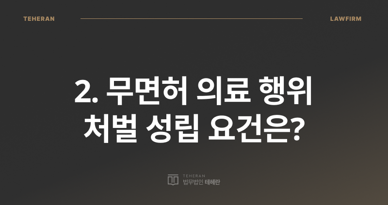 무면허 의료 행위 처벌, 간호사 불법 의료 행위, 의료법 위반